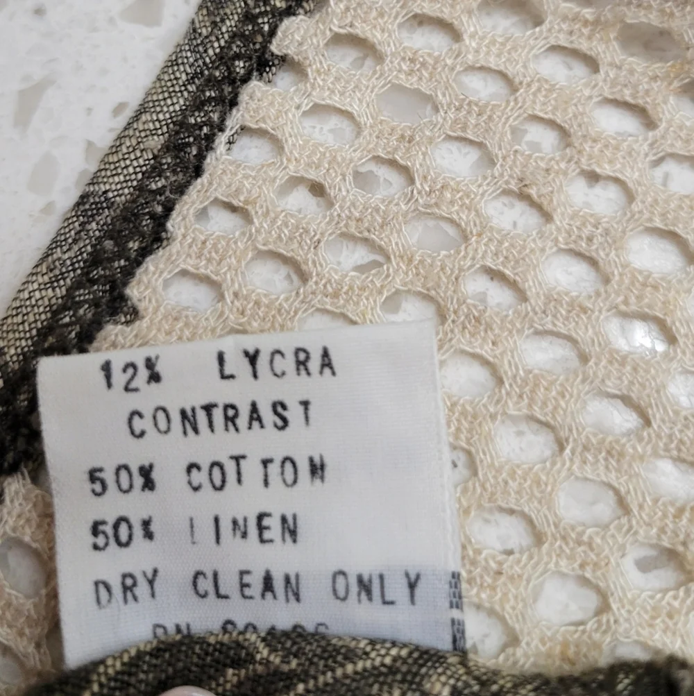 Guess Vintage Brown 1990s Cropped Button Vest | Size Medium - Picture 6 of 6